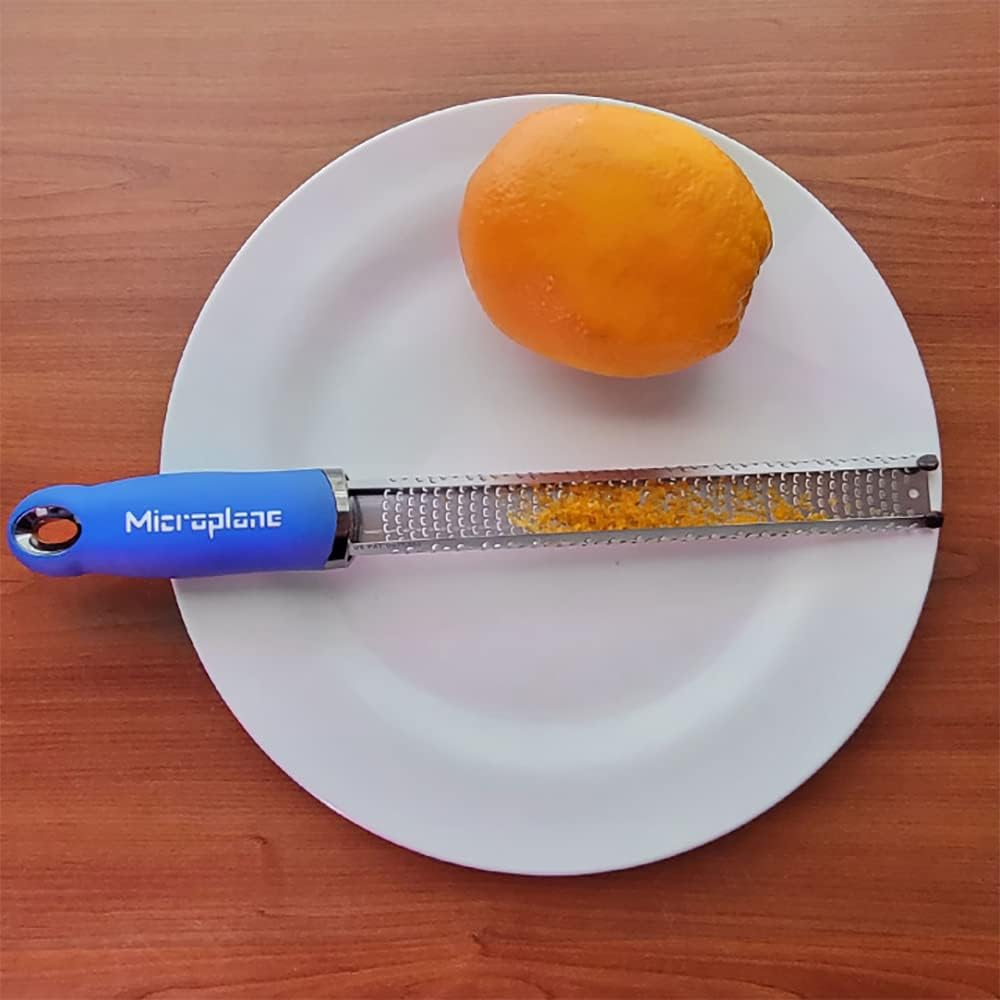 Microplane - zesteur classique bleu - lame inox - poignée ergonomique
