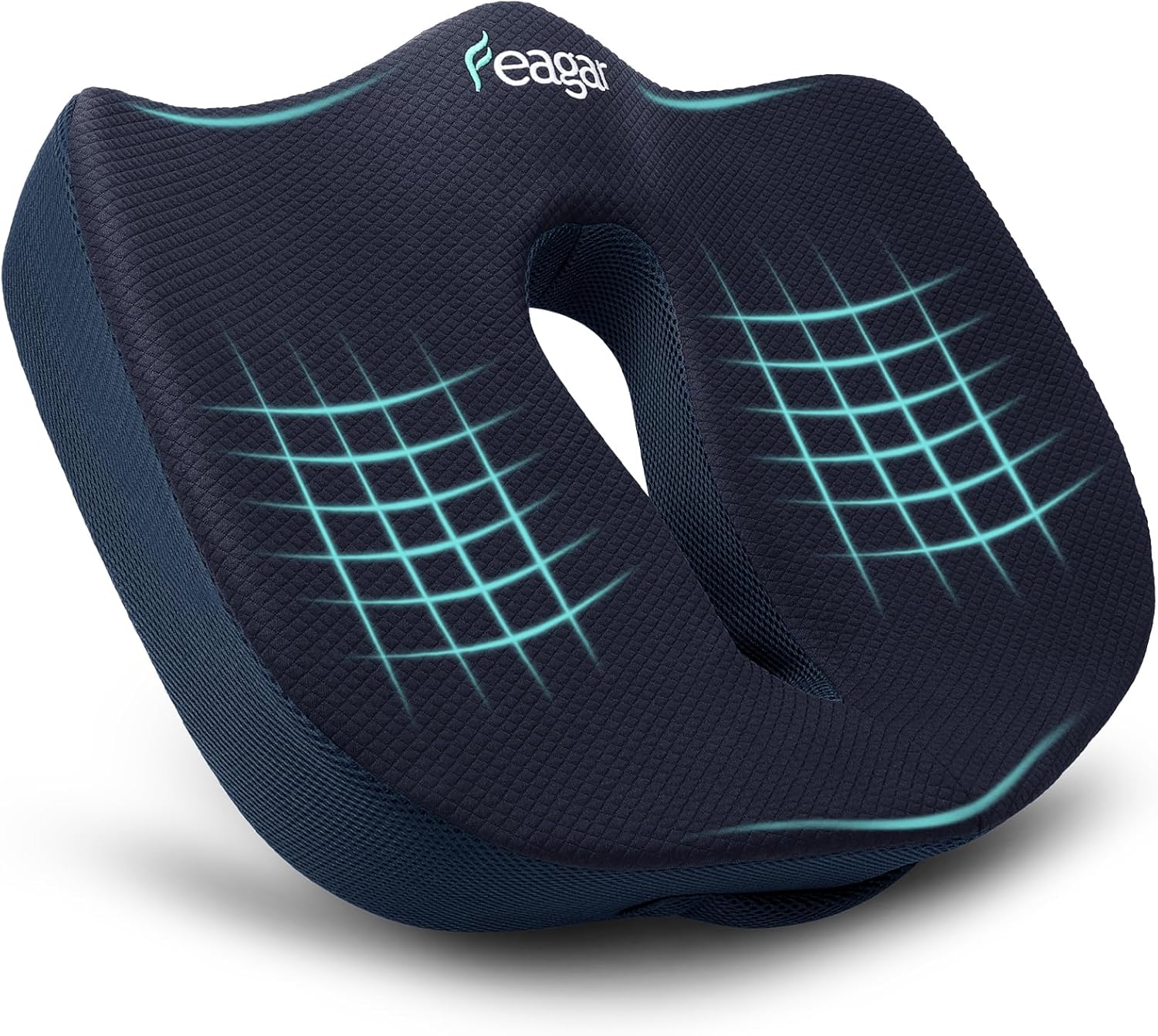 Feagar - Coussin chaise Extra Large - ergonomique, mousse mémoire, orthopédique, coccyx, siège voiture
