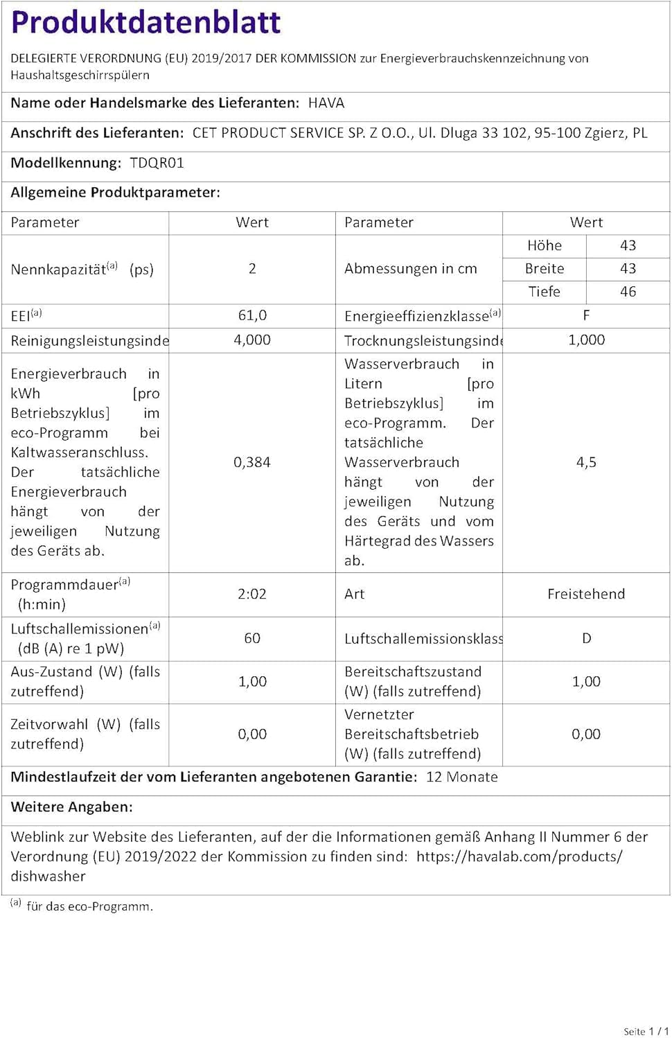 HAVA - mini lave-vaisselle portable - compact - 6 programmes, réservoir 5L, soin bébé, séchage à l'air