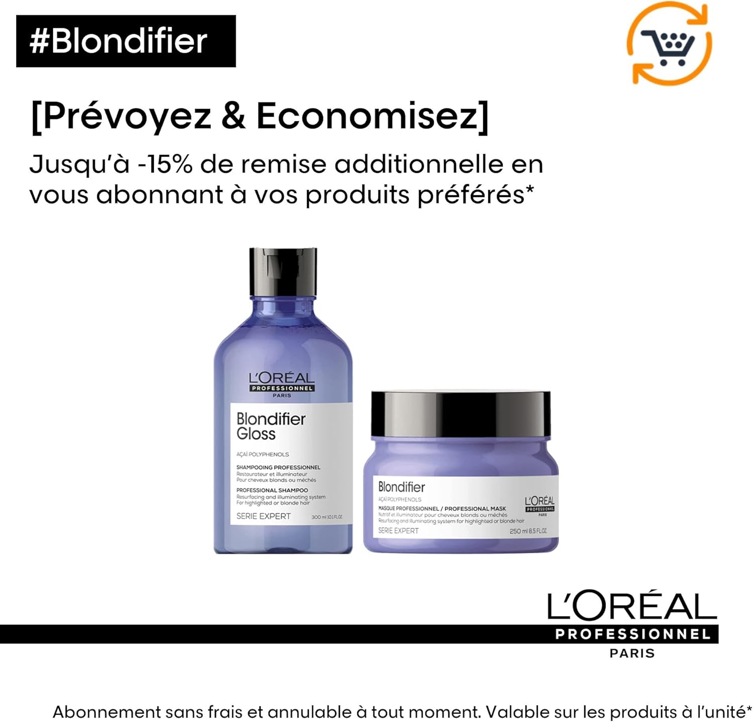 L'Oréal Professionnel - Blondifier - 250ml - Masque nutritif éclat cheveux blonds