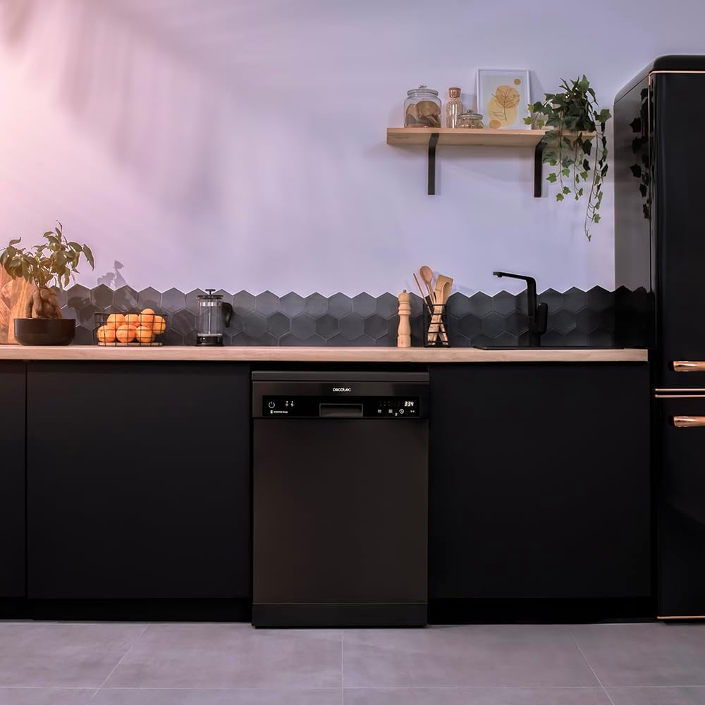 Cecotec - Bolero Aguazero 6500 Dark - 60 cm - 15 couverts, 6 programmes, moteur Inverter Plus