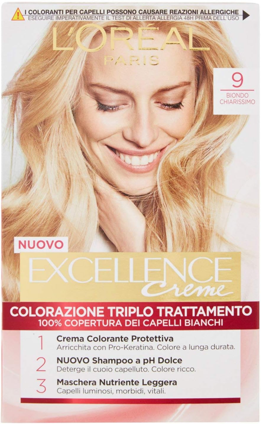 L'Oréal - Excellence N.9 - coloration blond clair - cheveux éclatants