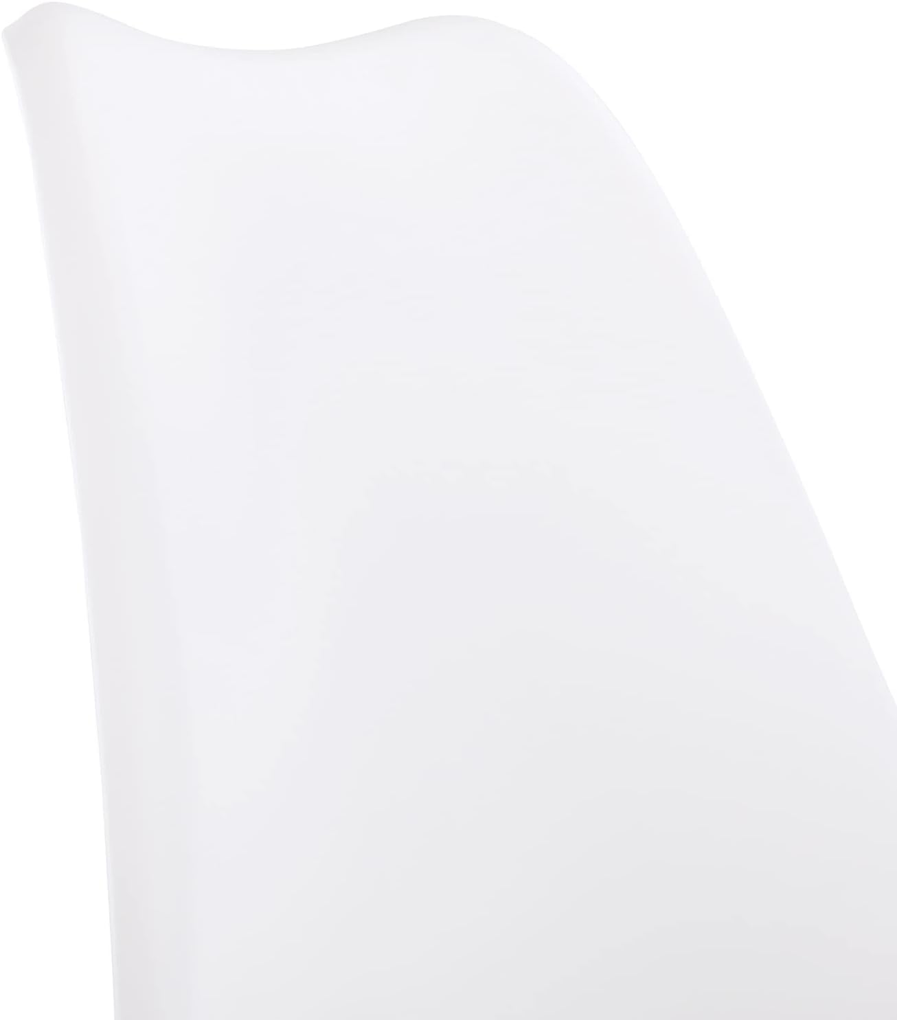 EGGREE - Série Scandinave - lot de 6 - chaises rembourrées, pieds hêtre, blanc