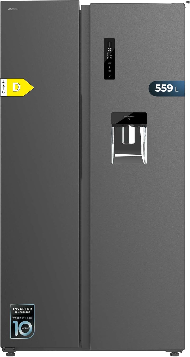 Cecotec - Bolero CoolMarket SBS 562 - 177x90cm - 559L, No Frost, Multi Air Flow, Inverter Plus