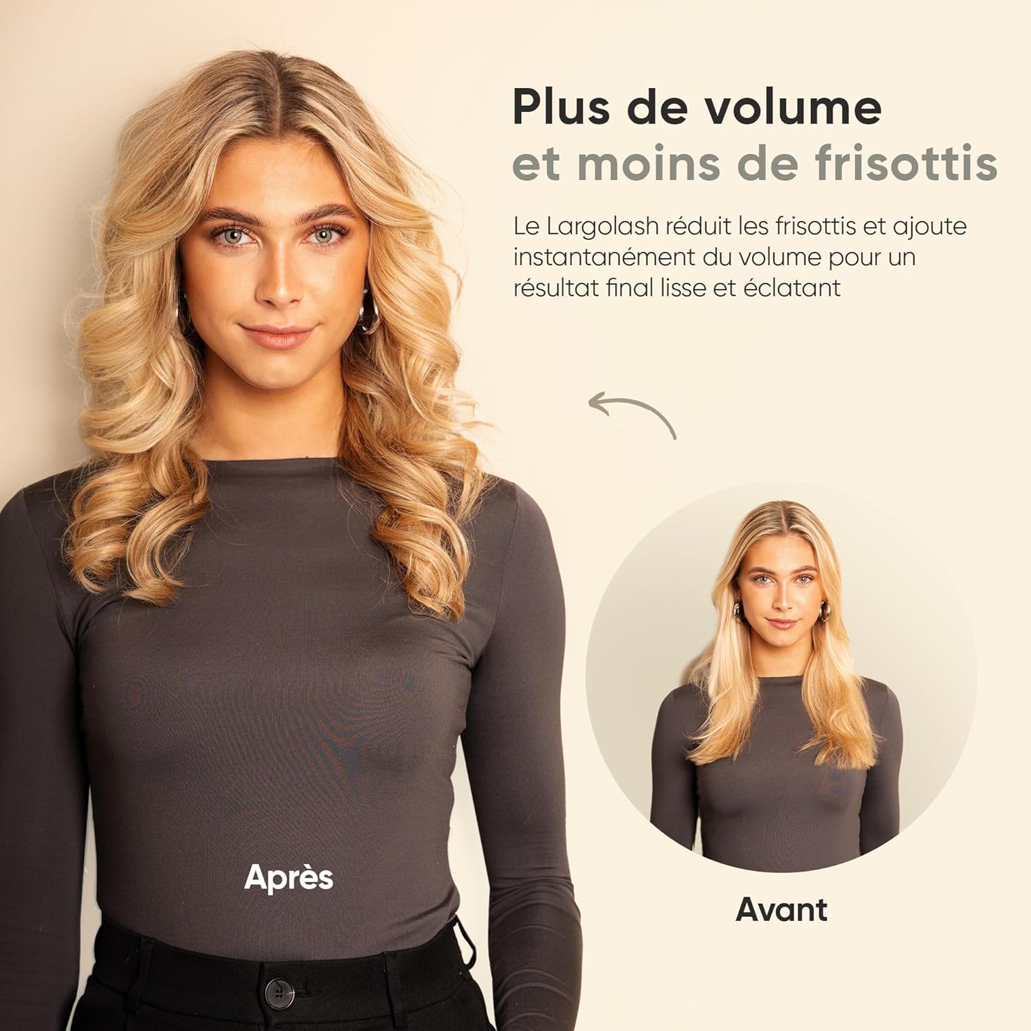 Brosse soufflante - Air Styler luxe - séchage rapide, boucleur, volumateur, lisseur - 135000 RPM