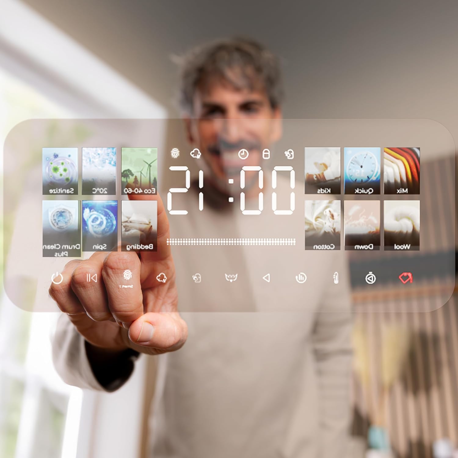 Cecotec - Bolero DressCode (Autodose Inverter 3D Steel) - 10kg, 1400 tr/min, écran 9,2