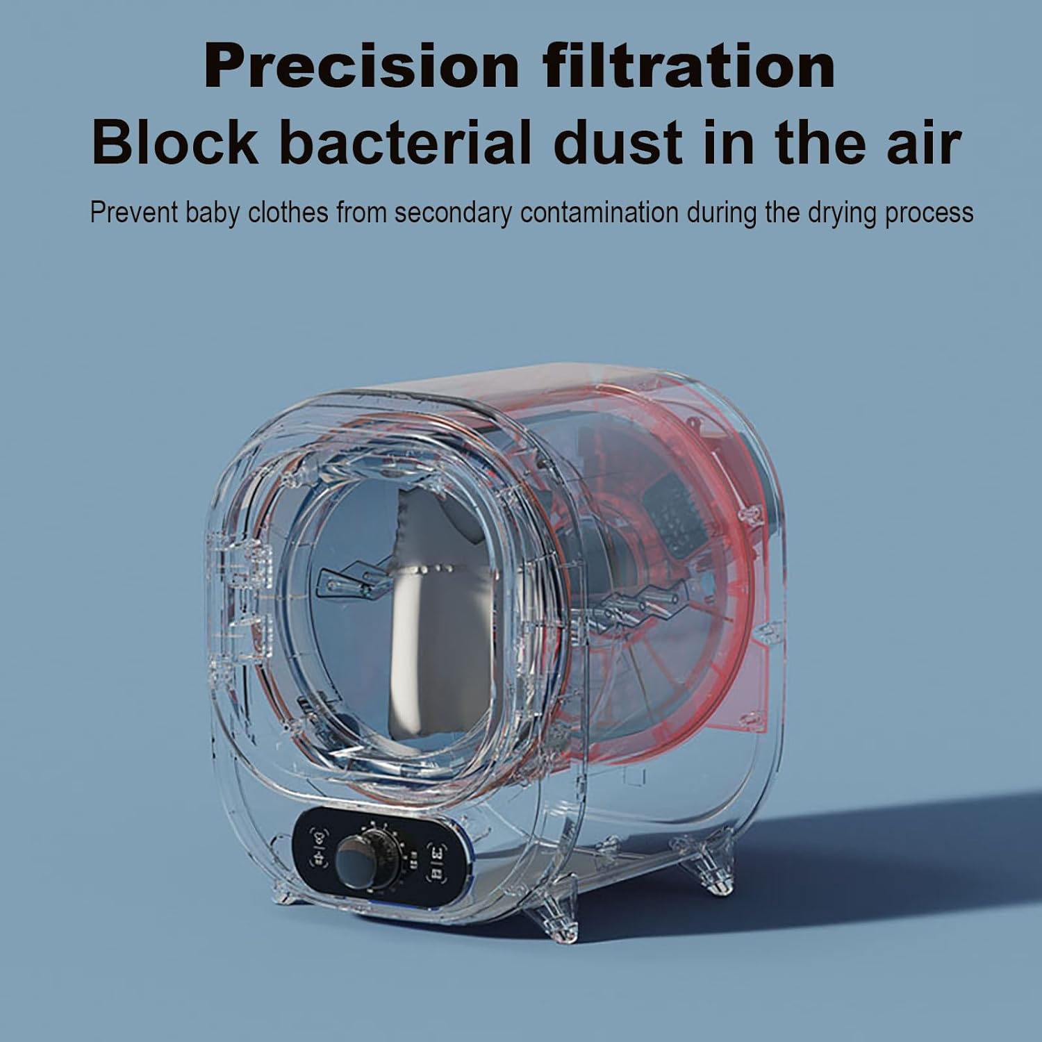 Sèche-linge portable - 0,8 kg - 7 modes, mural ou plan, compact