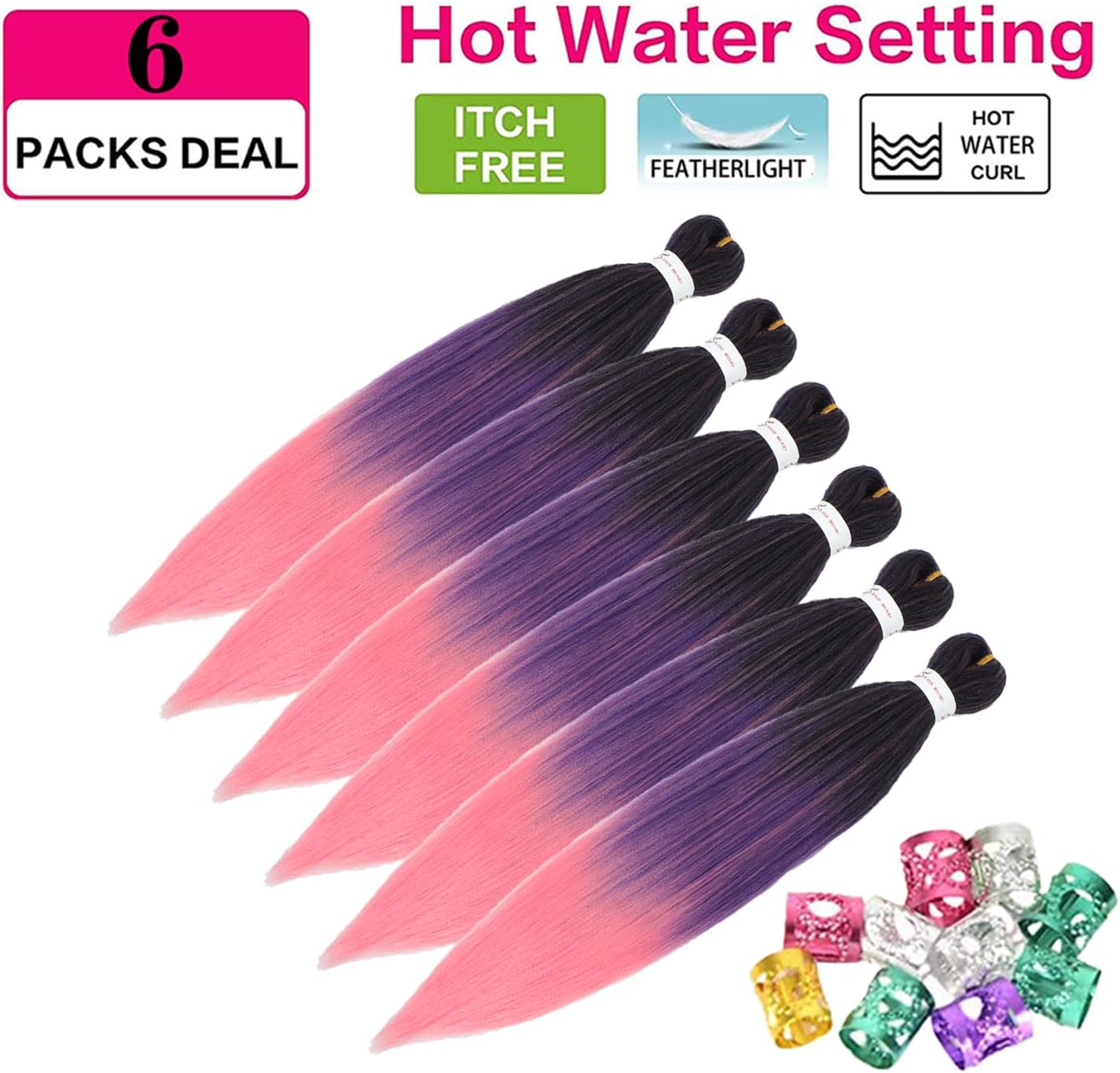 Rajout cheveux tressés - pré-étirés 30