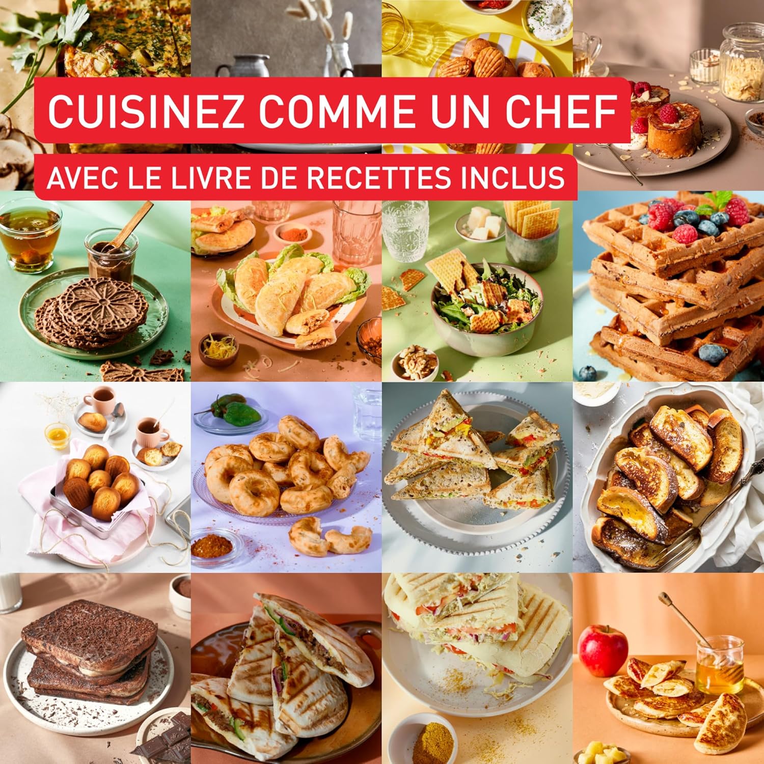 Tefal - Snack Collection - multi-plaques, recettes variées, SW8674F0