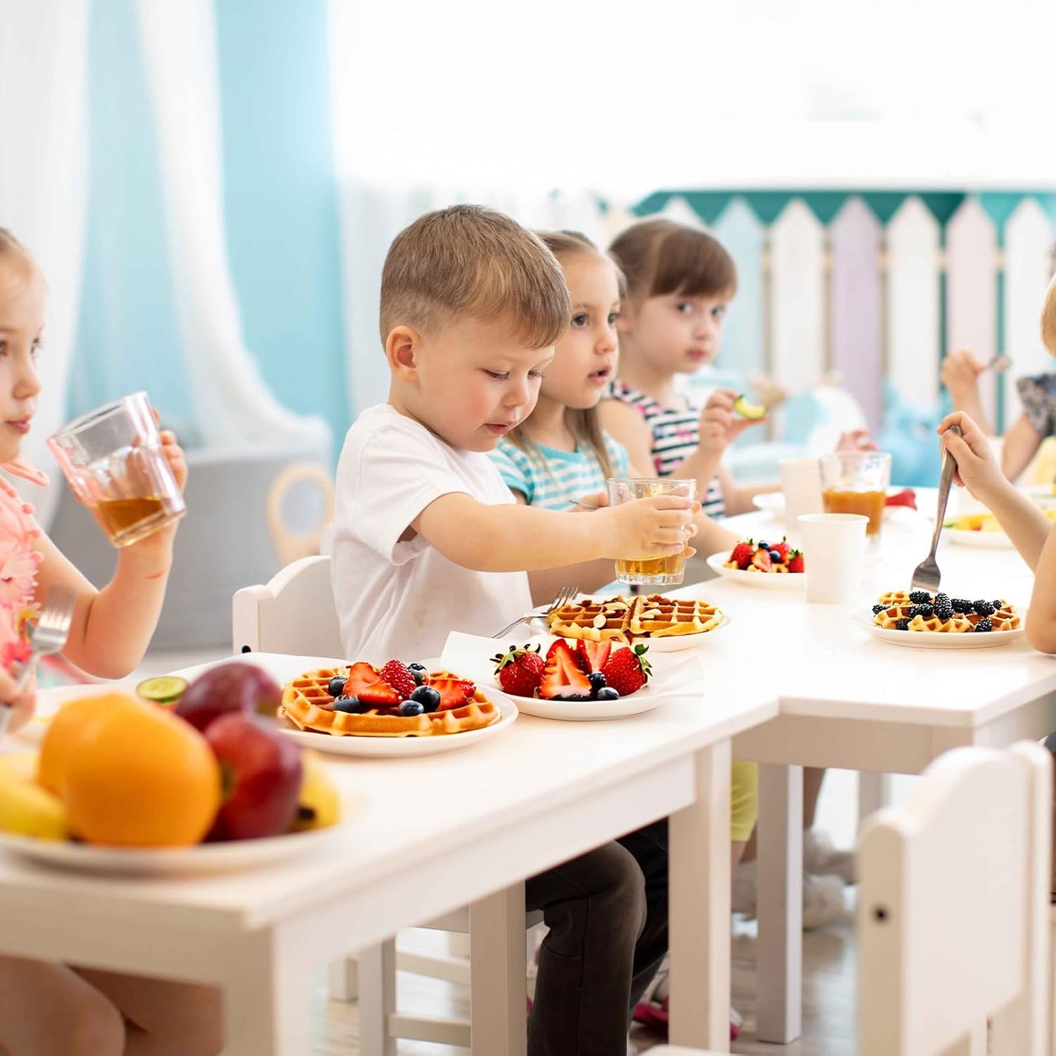 YASHE - Multi Mini gaufrier - 8 x 5 cm - antiadhésif, facile à nettoyer, compact