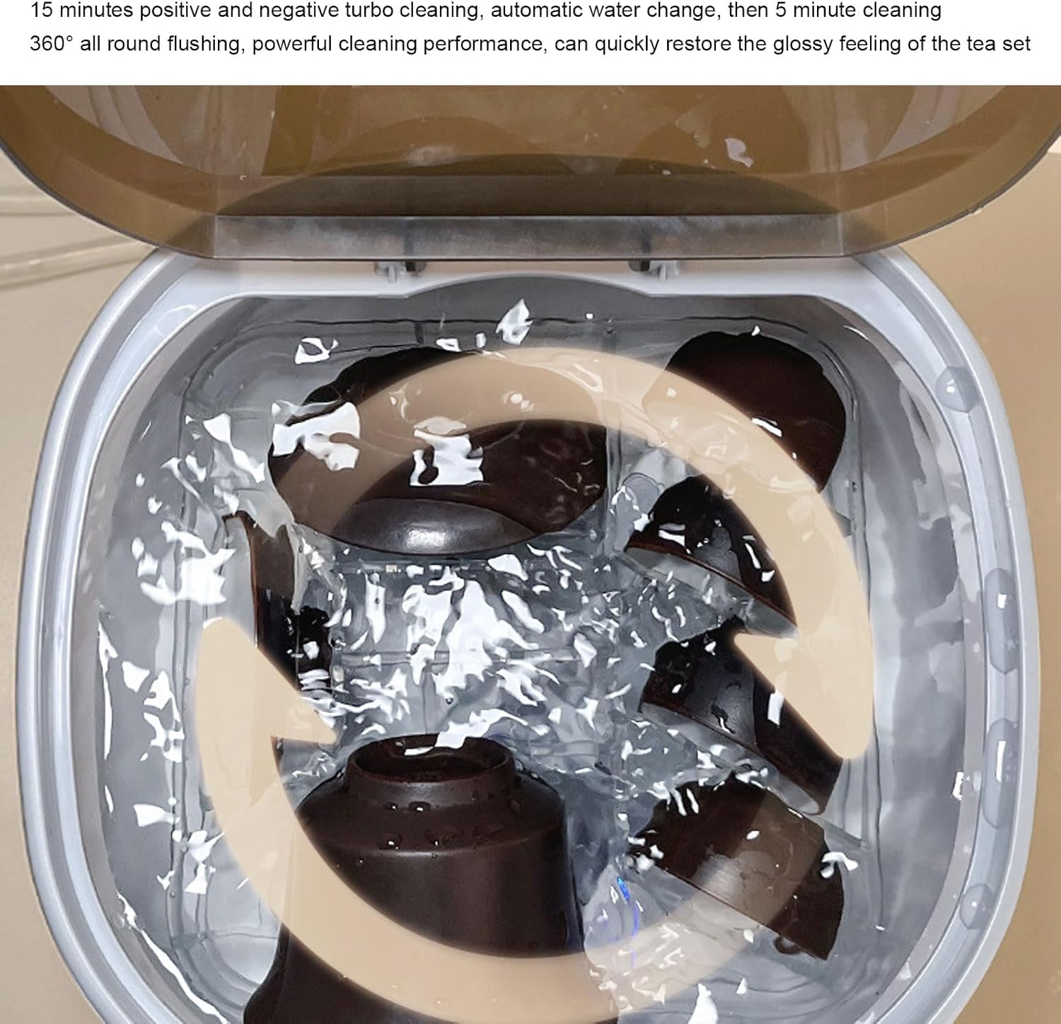 Lave-vaisselle de comptoir - mini portable 4L USB rechargeable - porte-gobelet interne