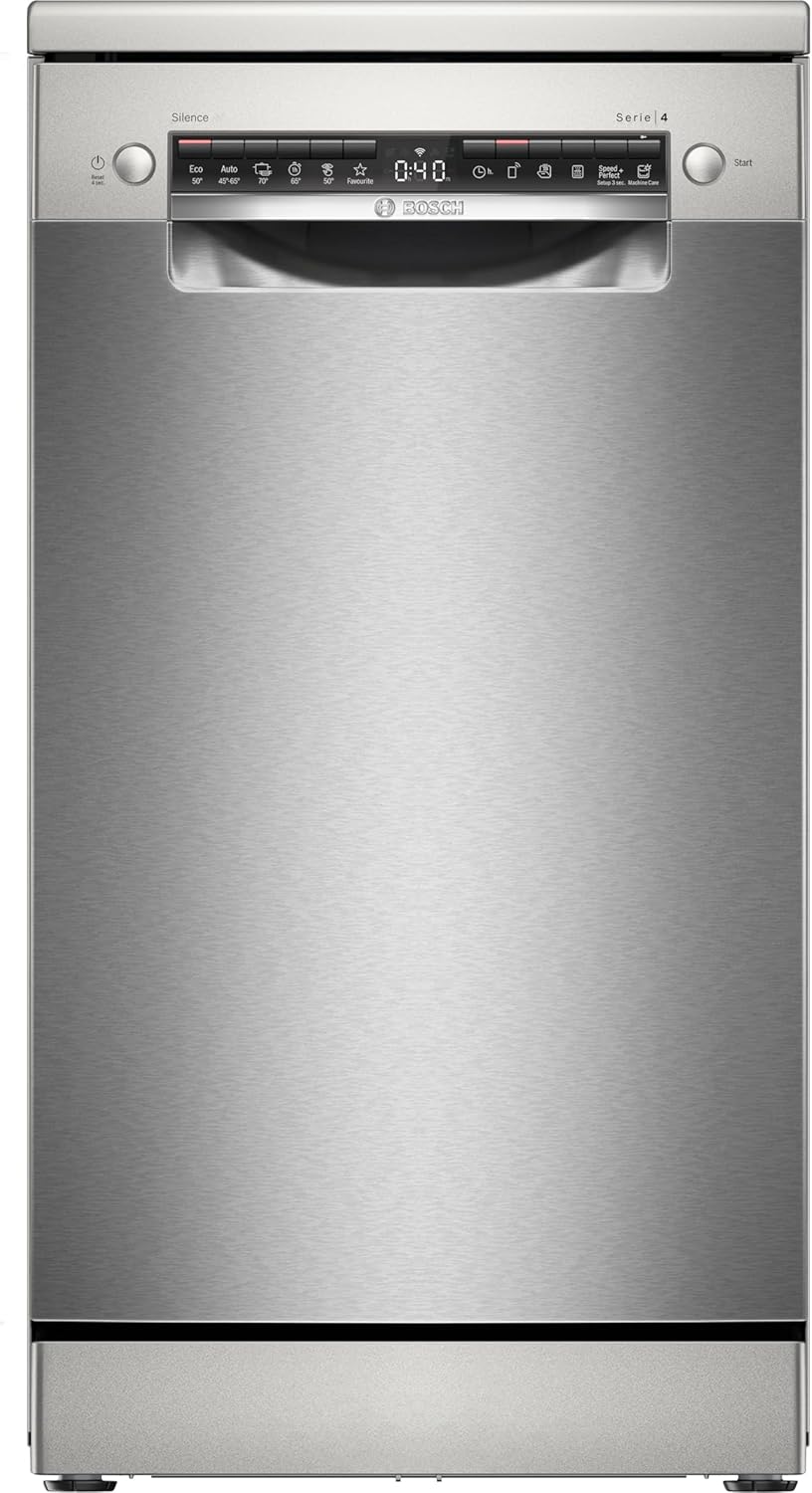 Bosch - Série 4 - 45 cm - Lave-vaisselle compact, inox anti-traces SPS4EMI61E