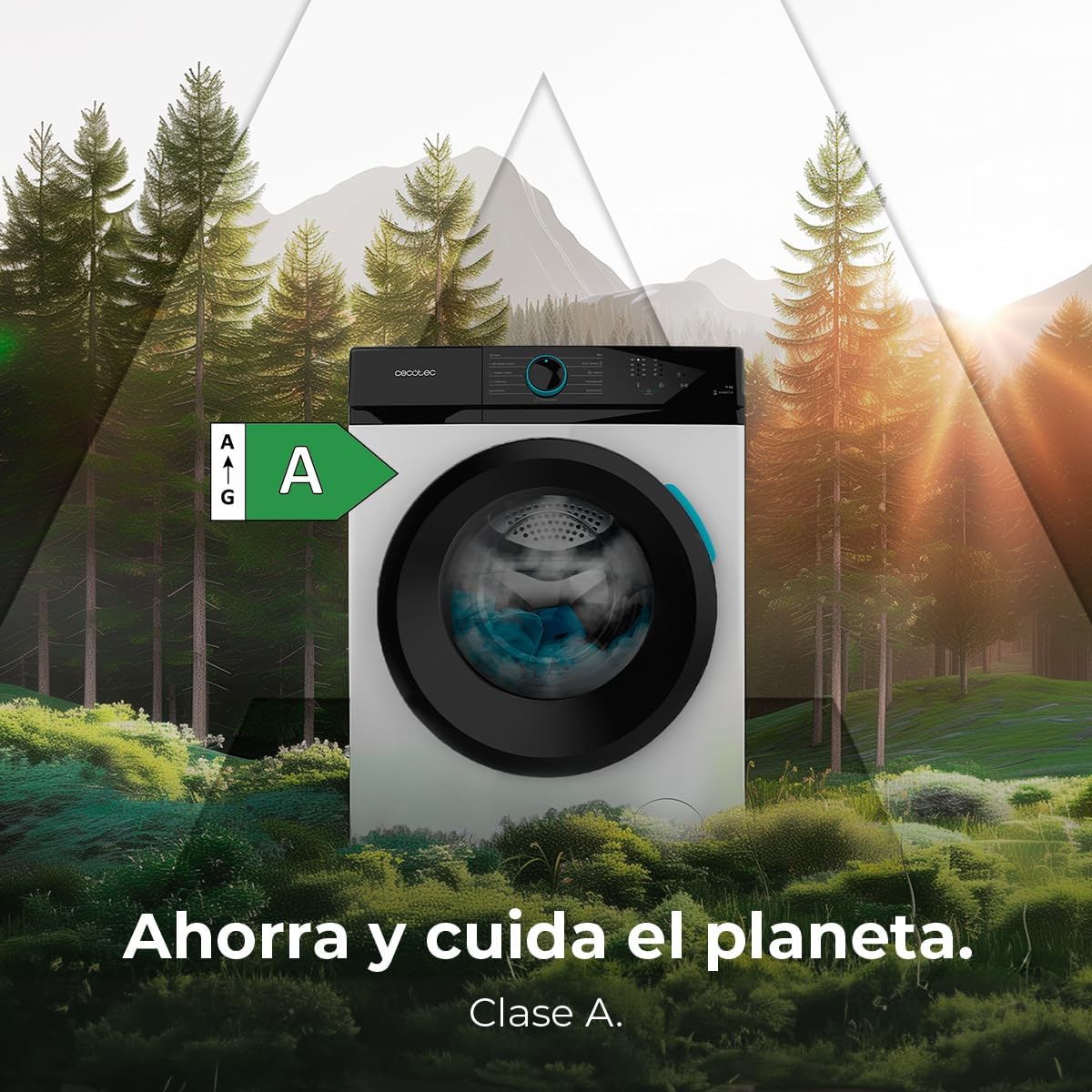 Cecotec - Bolero DressCode 6110 - 6kg, Inverter, 11 programmes, 1600W, 1200rpm