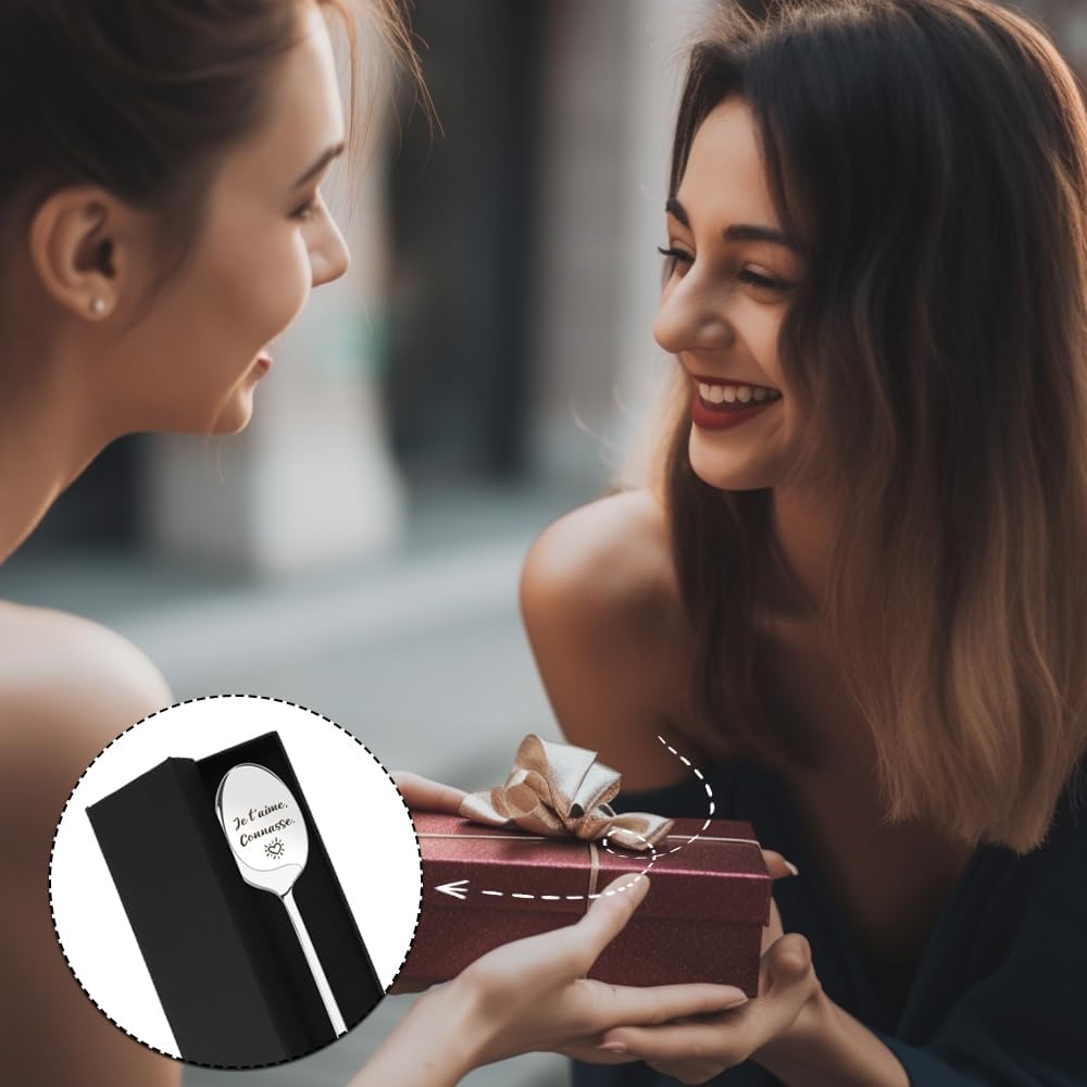 Cuillère à café en acier inox - drôle, cadeau idéal femme, 14cm