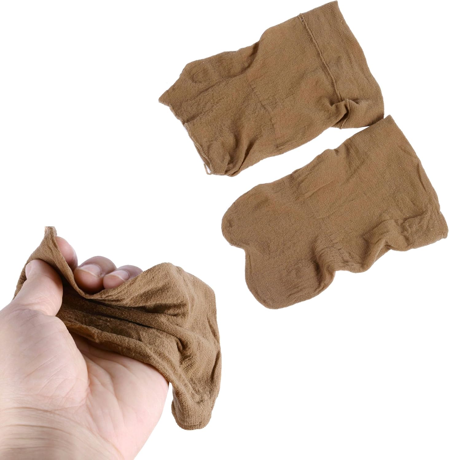 Bonnets de perruque - lot de 6 - nylon respirant marron clair unisexe