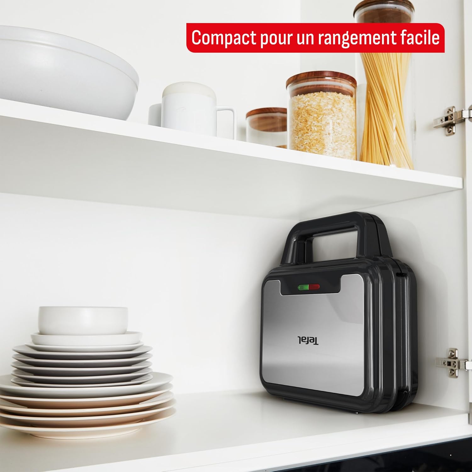 Tefal - UltraCompact 3-en-1 - compact - 3 plaques incluses, 700W, rangement facile, SW383D10