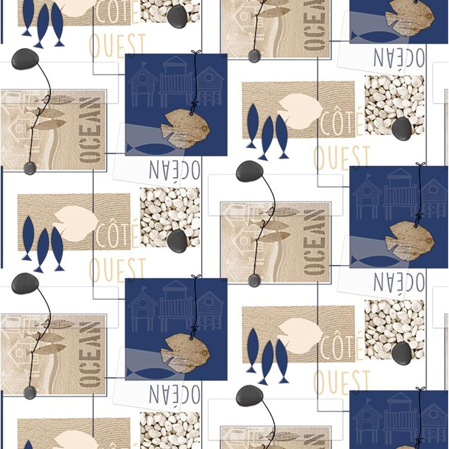 Nappe en toile cirée - rectangulaire/ronde 140 cm - anti-taches, imperméable, facile d'entretien