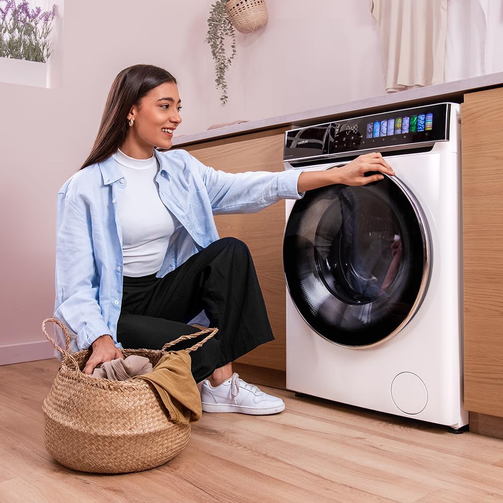 Cecotec - lave-linge série actuelle - dimensions compactes - grande capacité, haute efficacité