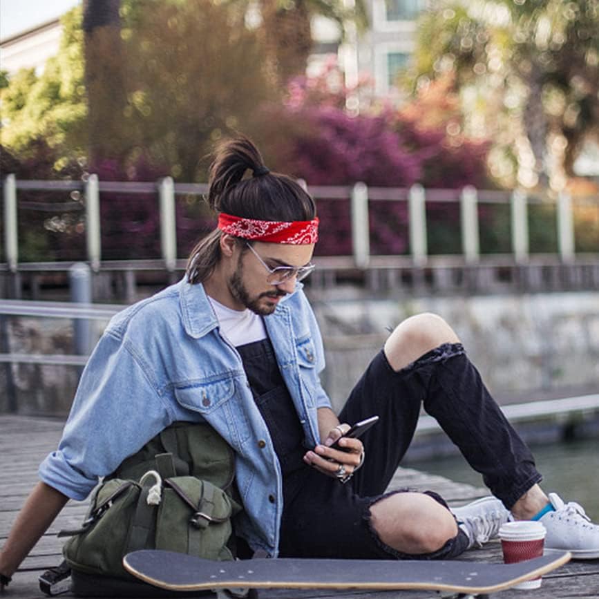 Élastiques cheveux – lot 100 pcs – épais sans couture noir – polyester