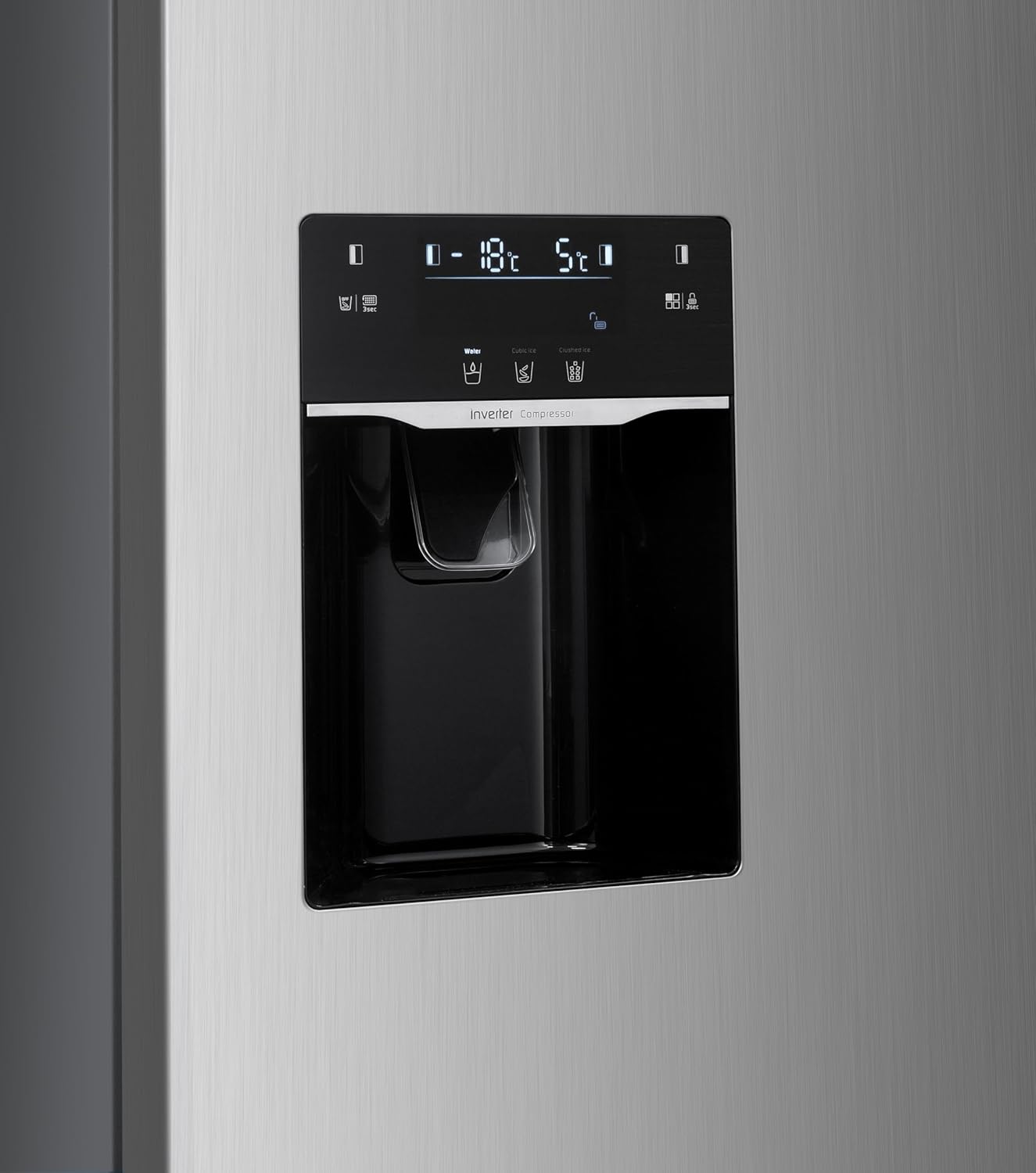GEDTECH - Side by Side 513L inox - Distributeur eau & glaçons - GSBSA513IX