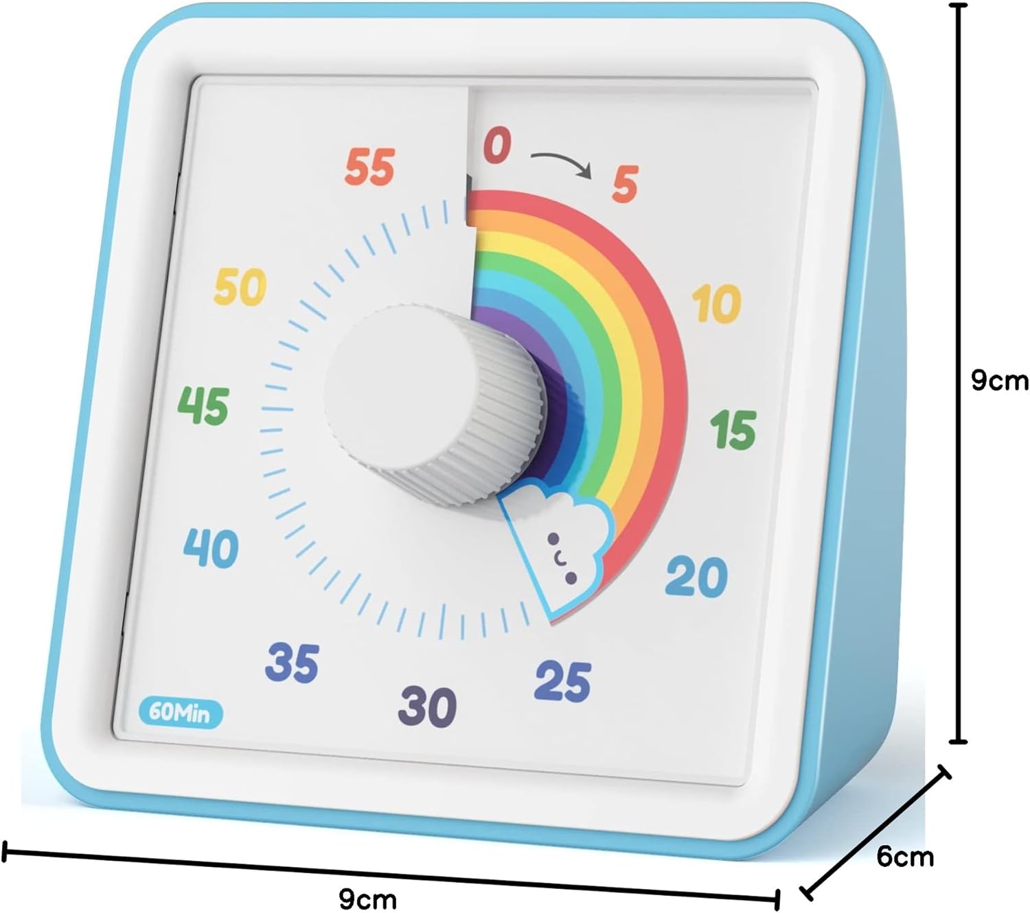 LIORQUE - minuteur visuel enfant - 60 min - silencieux, gestion du temps