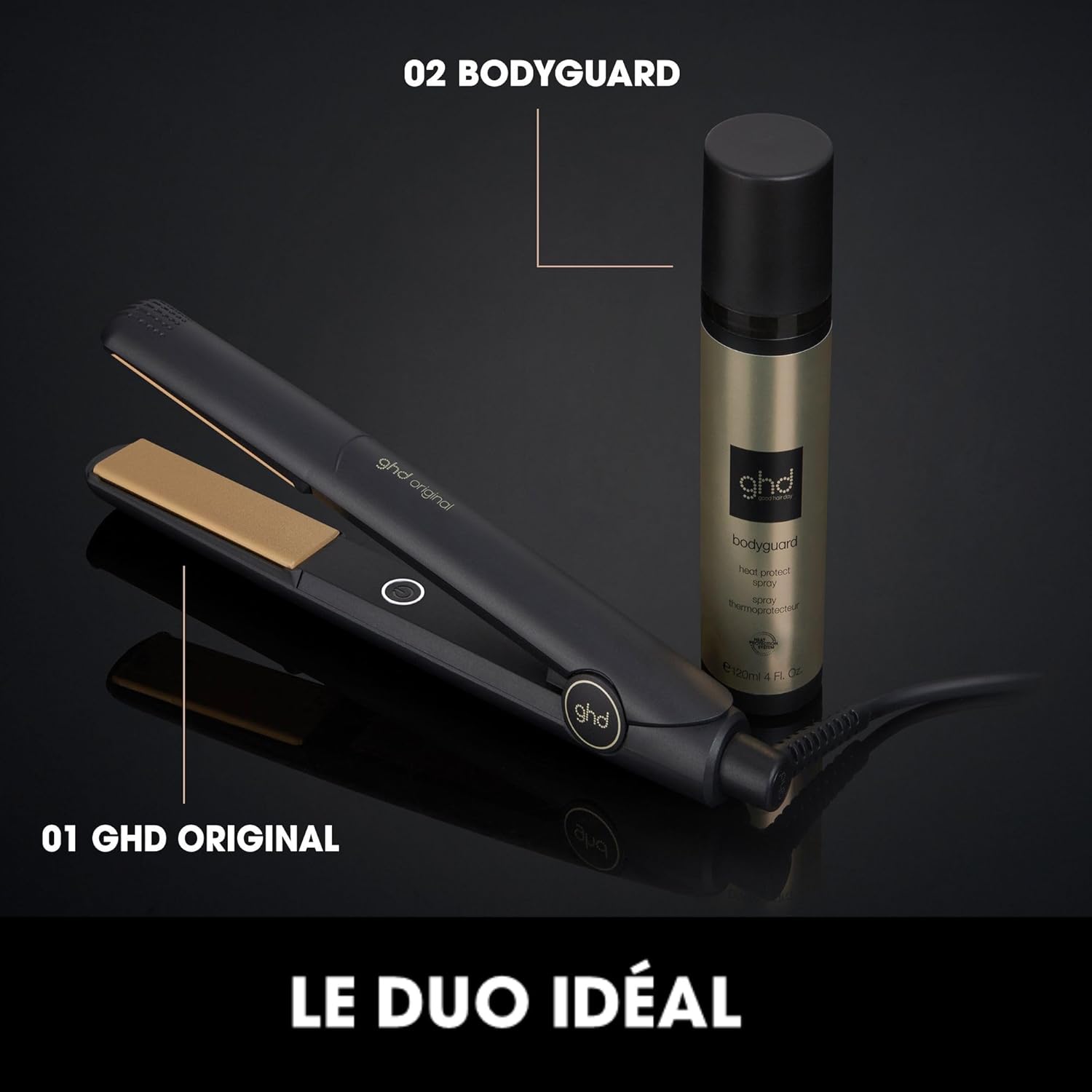 ghd - Lisseur Original - design arrondi, lissage sans chaleur extrême