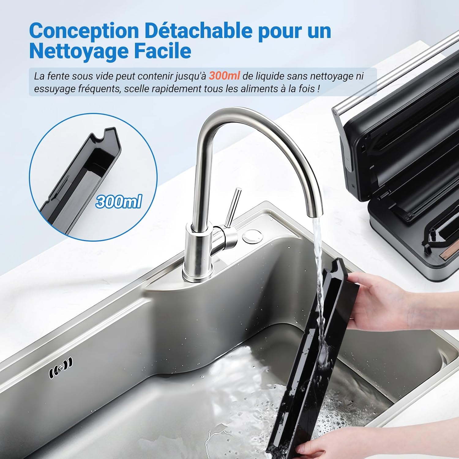 INKBIRD - Machine sous vide pro 20L/min, 160W, modes humides/sec