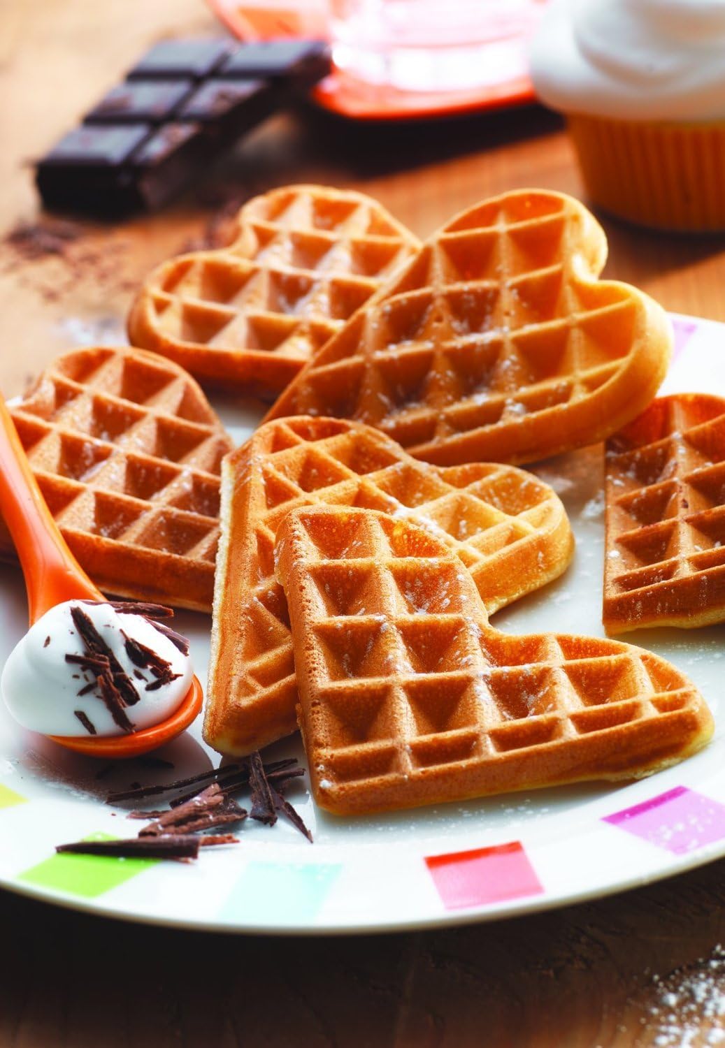 Tefal - Snack Collection - plaques gaufre cœur, livre recettes - XA800612