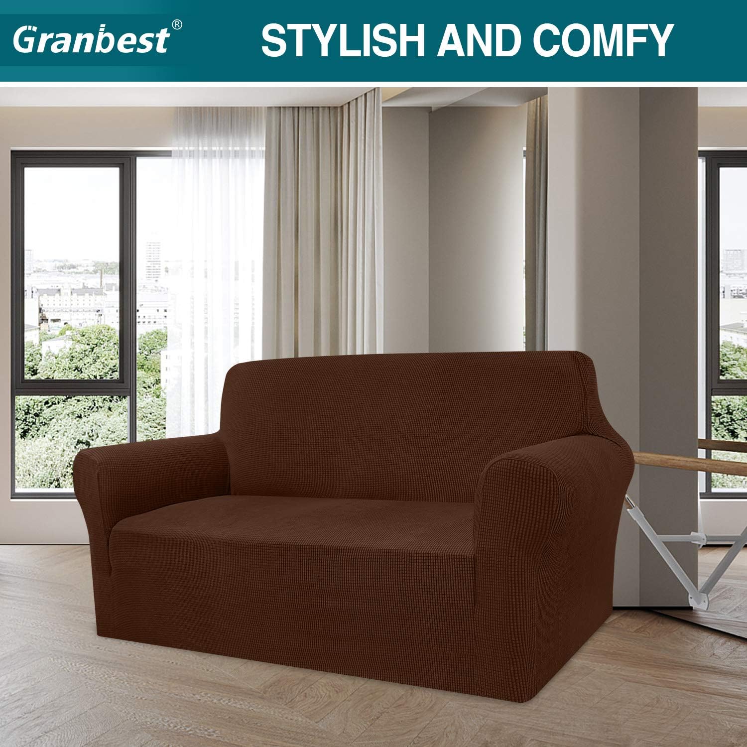 Granbest - housse canapé Jacquard élastique - protection salon animaux