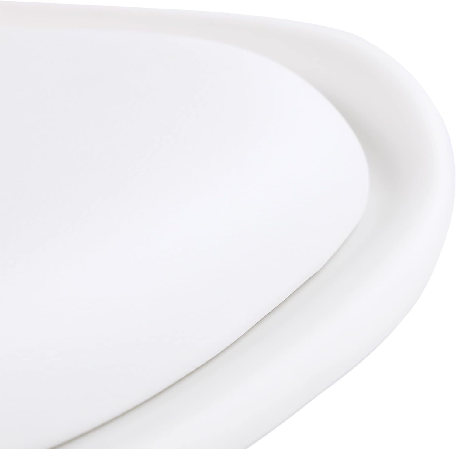 EGGREE - 4 chaises scandinaves rembourrées, bois hêtre, blanc