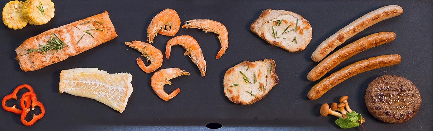 Bestron - Plancha XL - surface extra longue, antiadhésive, 6 pers.