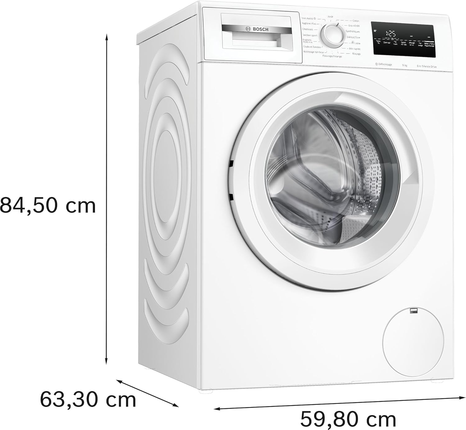 Bosch - Série 4 - 60x85x60cm - Lave-linge 9kg, 1200trs/min, blanc WAN24209FR
