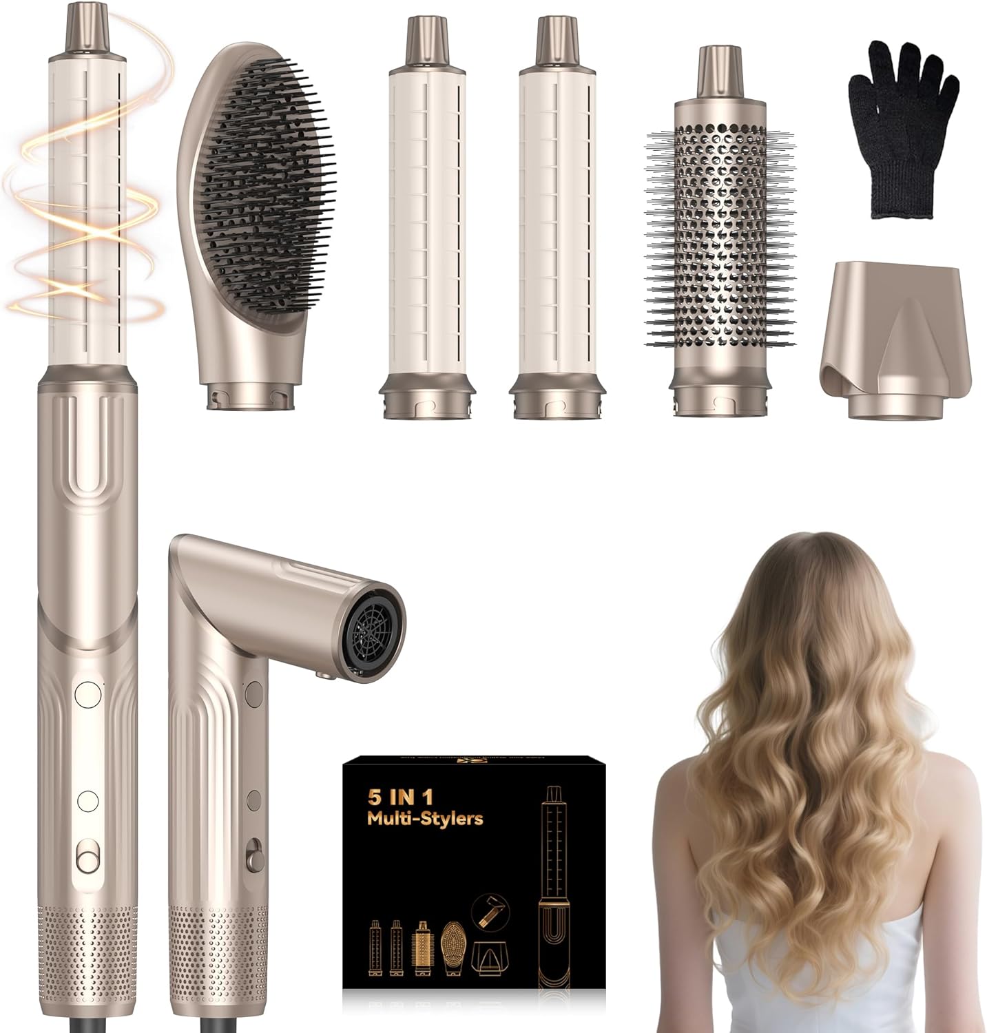 Sèche-cheveux Air Styler 5 en 1, 32mm, 1400W, 3 modes, 110000U/Min