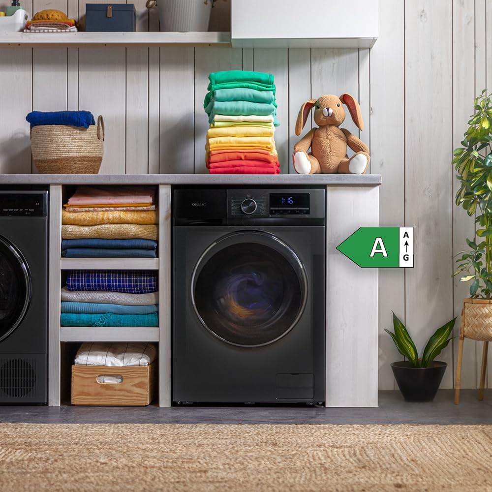 Cecotec - Bolero Dresscode 8500 - 8 kg - Inverter, 1400 rpm, Steam, 16 programmes