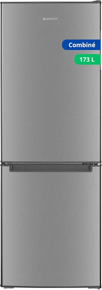 GEDTECH - Réfrigérateur combiné 173L, congélateur bas, 143cm, GCB173SL