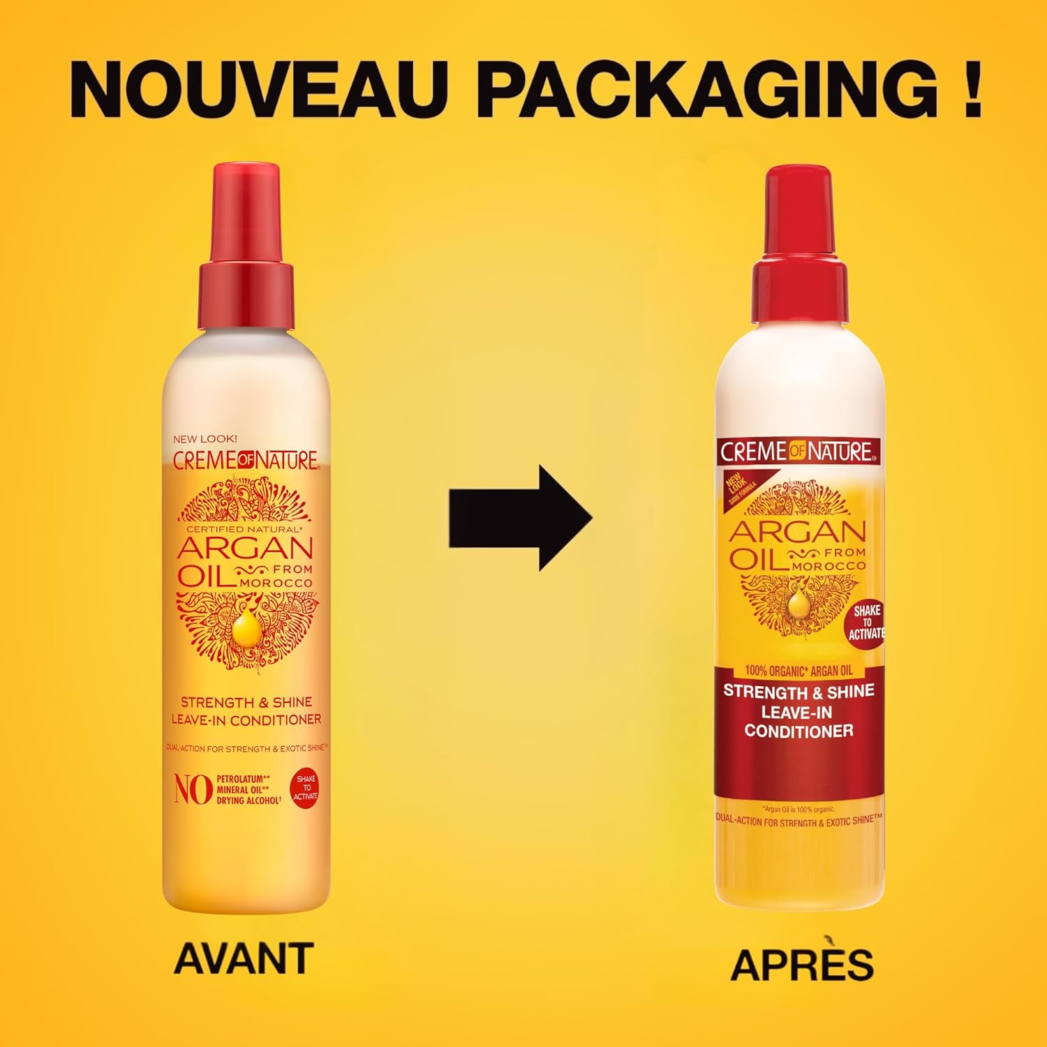 Creme of Nature - Argan Oil - 250ml - spray sans rinçage fortifiant