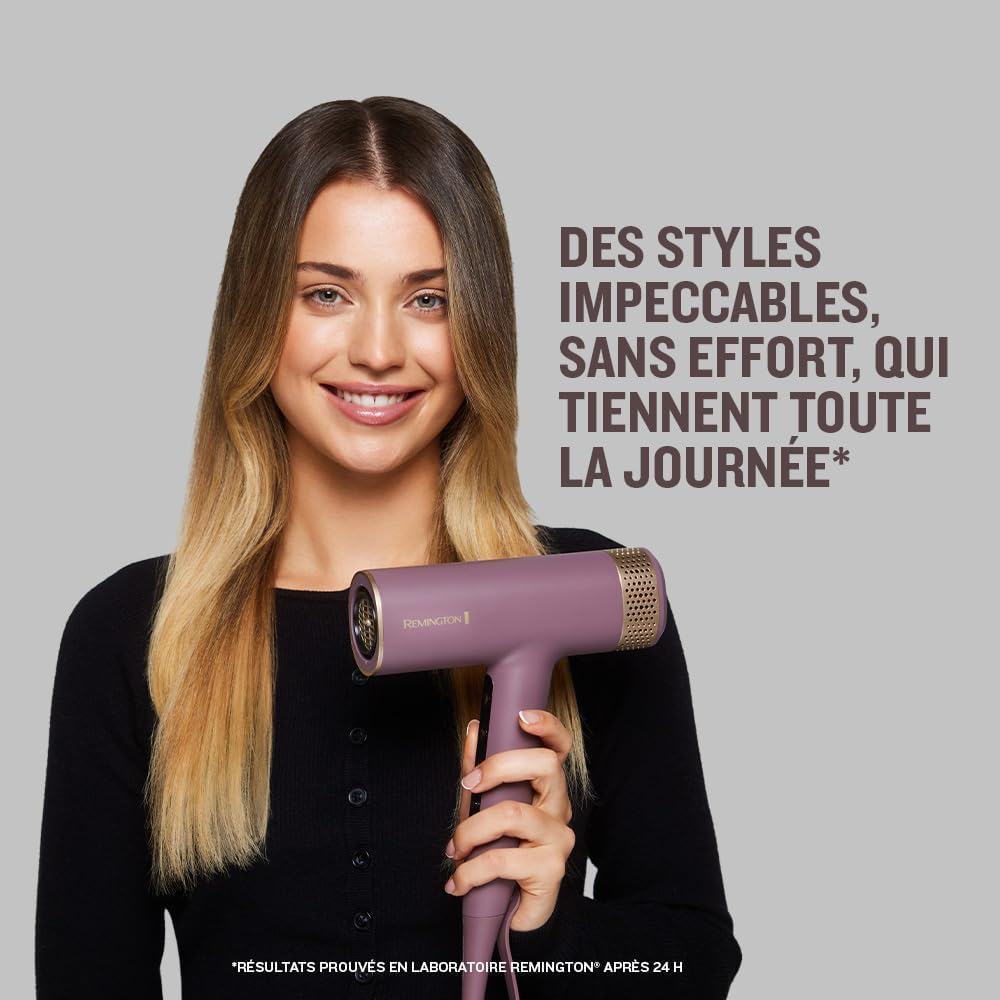 Remington - AIRvive - moteur numérique léger, séchage rapide, 12 réglages, technologie ionique, EC8930