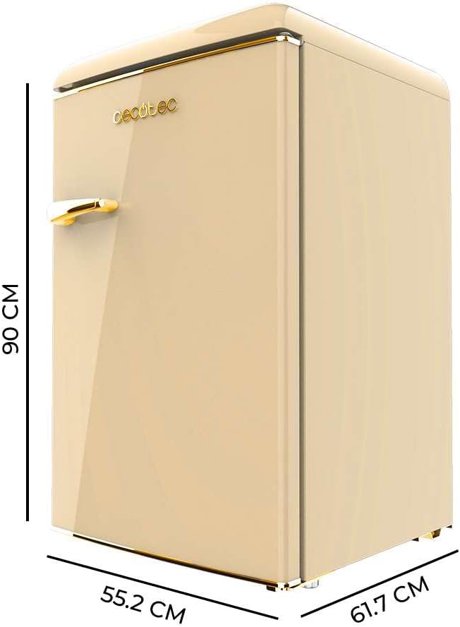 Cecotec - Bolero CoolMarket TT Origin 110 - 110L, Classe E, Icebox, LED, poignée chromée