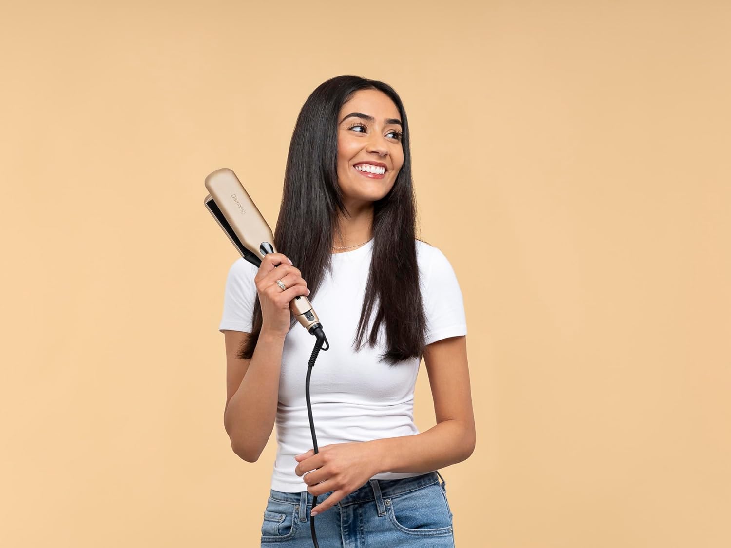 Demeliss - Saint Algue Kera-GOLD XL - plaques larges, 14 températures, écran digital, cordon rotatif - Kera-GOLD XL