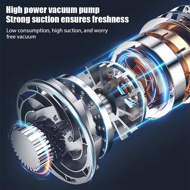 Machine à emballer sous vide - compacte - One Touch, aliments secs/humides, noire