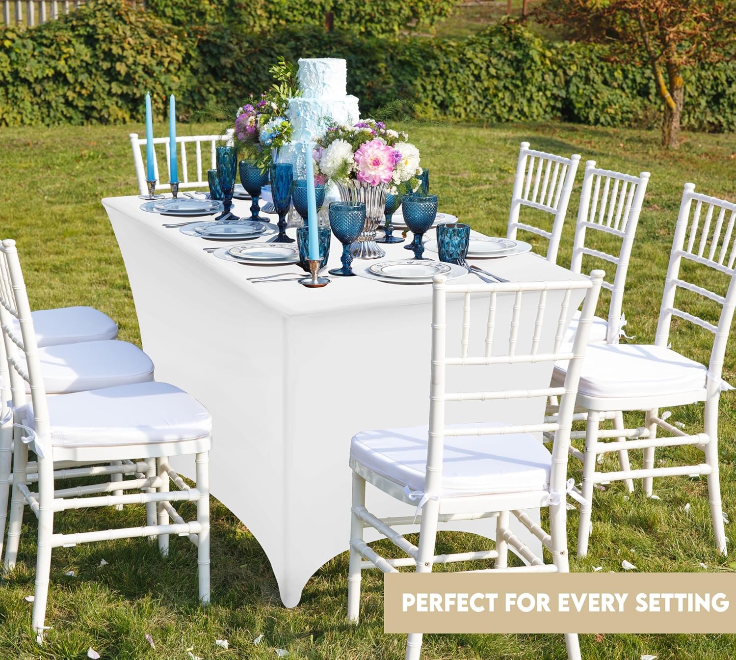 Utopia Kitchen - nappe extensible 122 cm - polyester spandex lavable