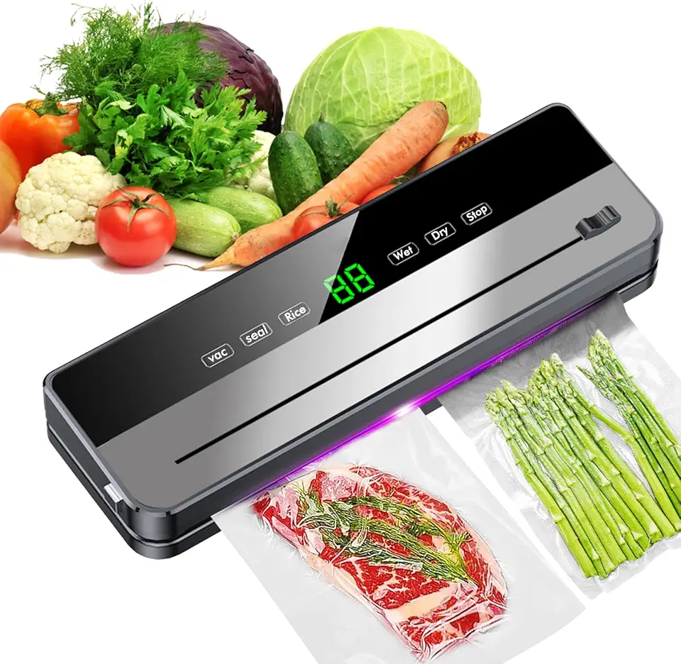 Machine sous vide alimentaire - multifonction sec/humide - 10 sacs inclus