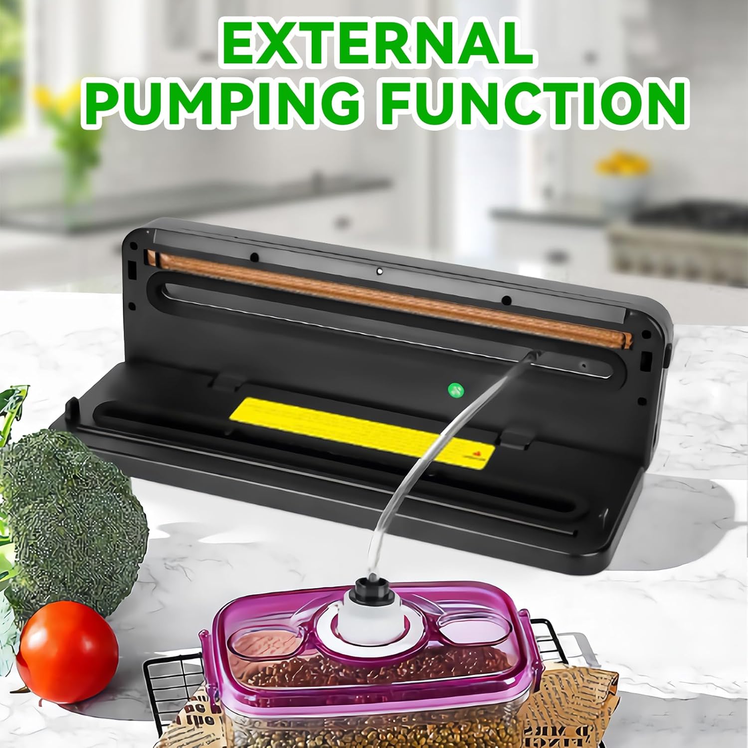 Machine Sous Vide Alimentaire - 6 en 1, 40 sacs inclus, multifonction, accessoire tuyau, pour cuisson et conservation