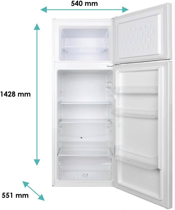 Candy - Combi double-porte, 211L, LED, 55x145cm, porte réversible CDG1S514EW