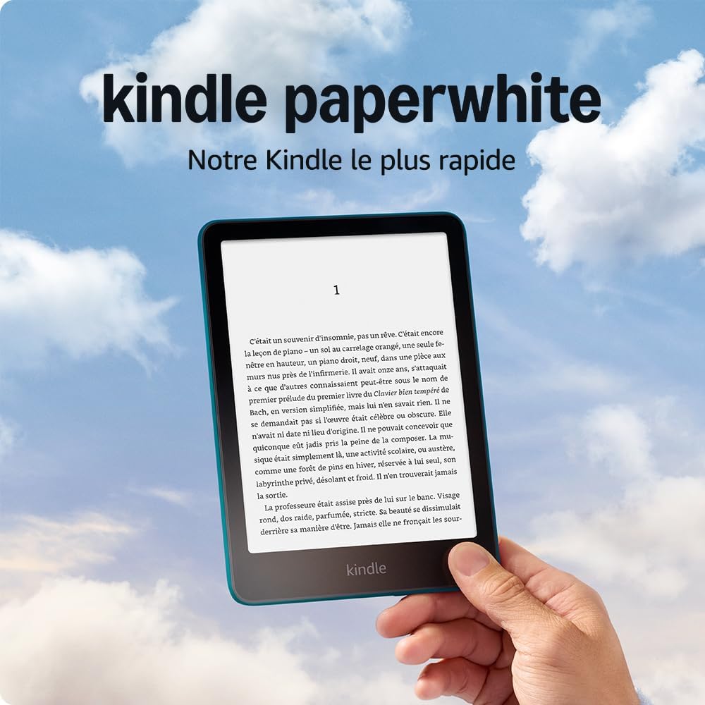 maxxidealz - Kindle Paperwhite nouvelle génération - 16 Go - écran antireflets, autonomie longue, Vert jade