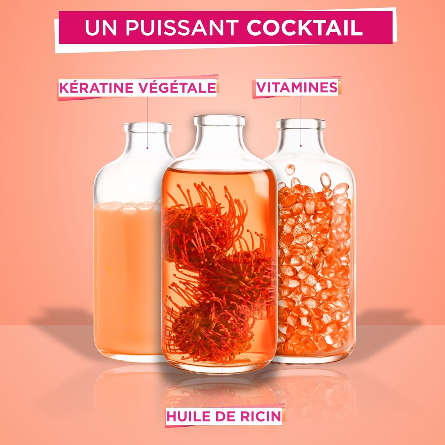 L'Oréal Paris - Elseve Dream Long - 250 ml - Kératine végétale, vitamines, huile de ricin