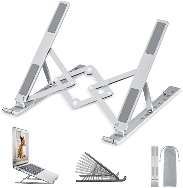 Support Ordinateur Portable aluminium réglable 10-17.3