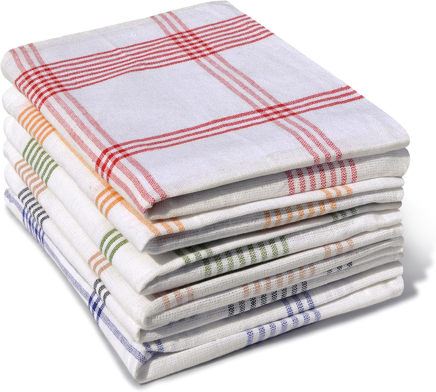 Home Linge Passion - série multicolore - 50x70 cm - 100% coton, lot de 6