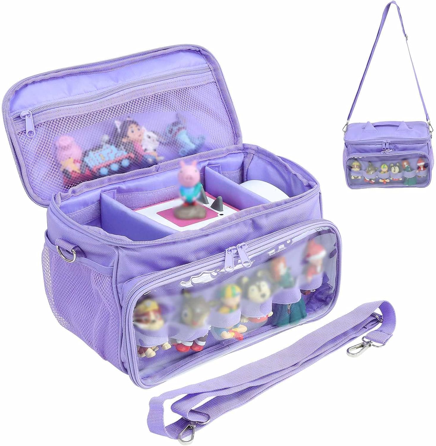 Sac Transport Toniebox - étui violet, grande capacité, bandoulière
