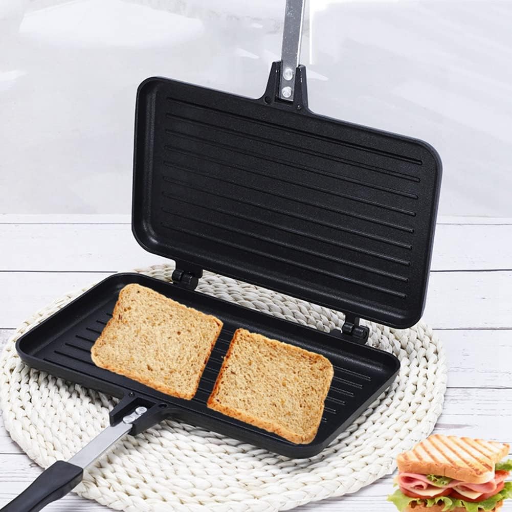 Appareil à croque monsieur antiadhérent, cuisson gaz, four multifonction, compact